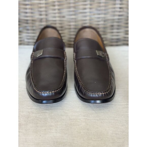 Florsheim Men's Size 9.5 3E Imperial Slip On Loafer Dark Brown Leather - Picture 2 of 10